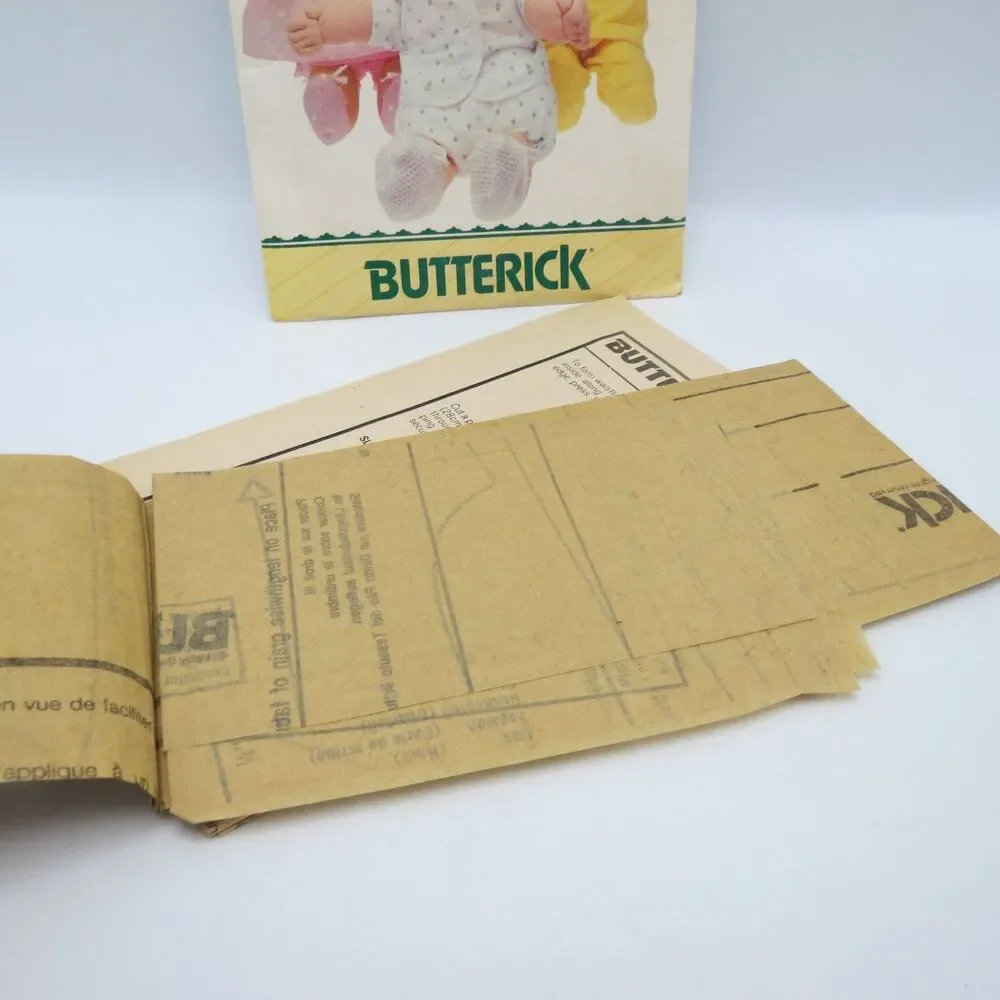 Butterick Cabbage Patch Kids 3269 Preemie Doll Clothes Jumpsuit Dress 1985